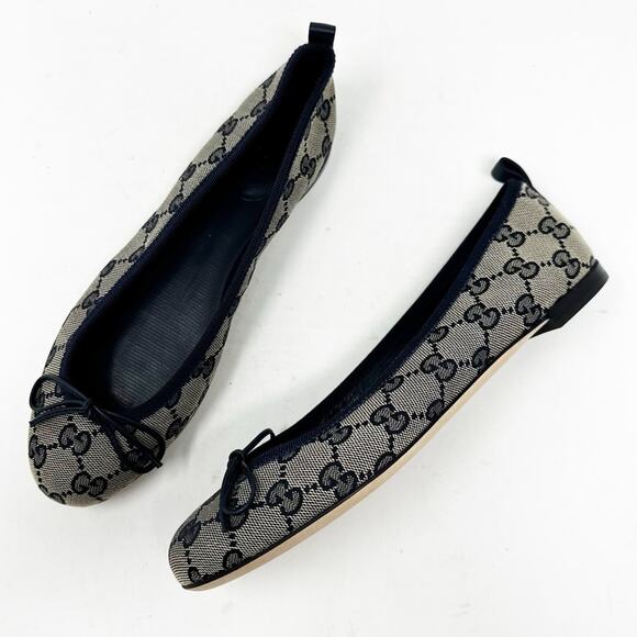 Gucci GG Canvas Ballet Flats EU 37.5 - Picture 2 of 13